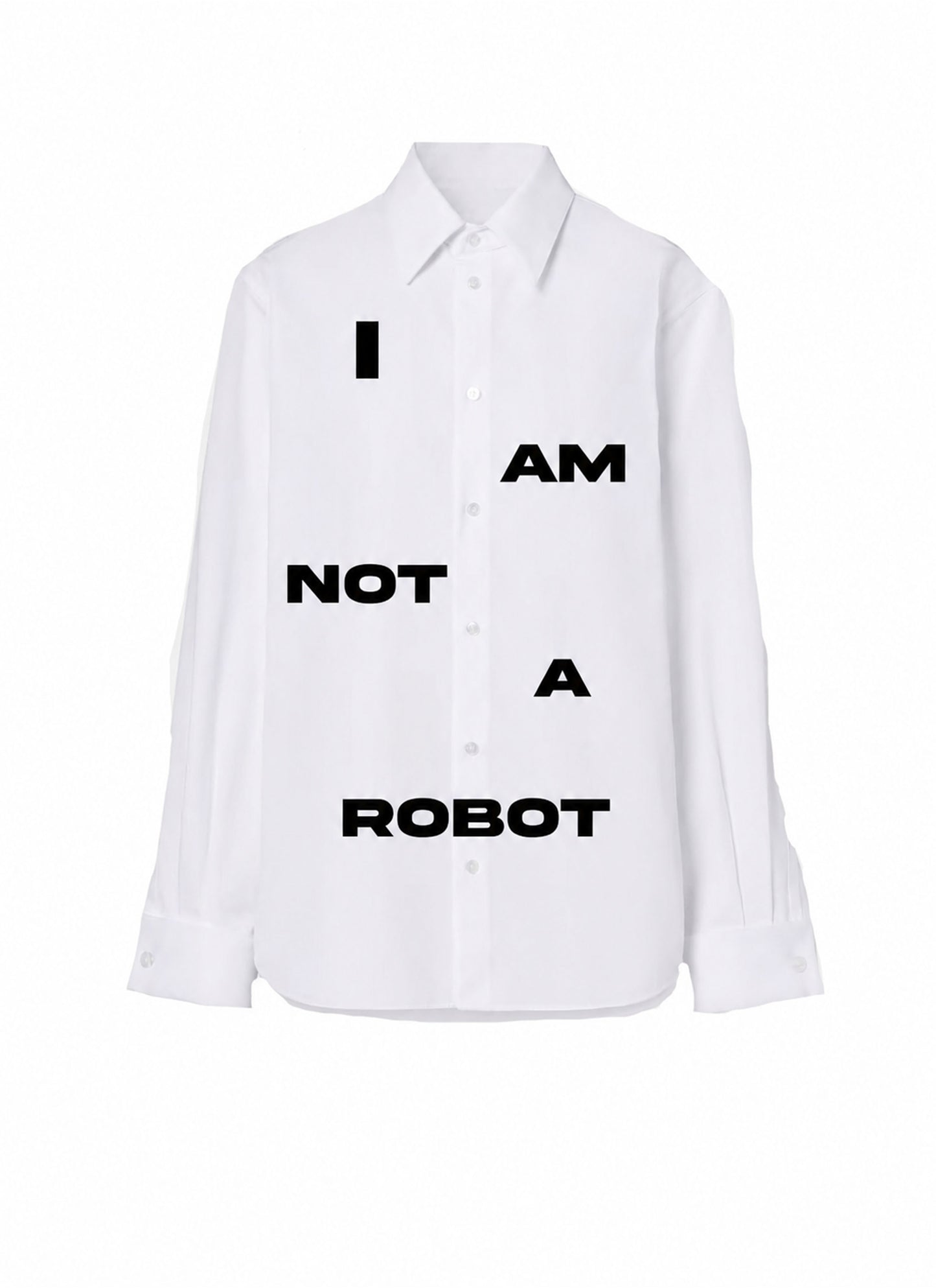 Men's Dress Shirt ''I Am Not A Robot''